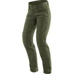 Dainese Casual Regular, pantalons en textile pour femmes - Vert Foncé - 24