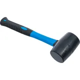 BGS Gummihammer Fiberglasstiel schwarzer Kopf | 50 mm 280 g