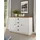 furn.design Sideboard 130 x 88 cm Weiß / Eiche