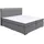 Collection AB Boxspringbett COLLECTION AB "30 Jahre Jubiläums-Modell Athena", grau (hellgrau), B:193cm L:208cm, Holzwerkstoff, Spanplatte, Komplettbetten, Boxspringbett, in H2,H3 & H4, wahlweise mit LED-Leiste