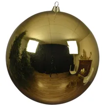 Decorist Kugel XXL Gold, bruchfest - Weihnachtkugel, Christbaumkugel XXL - 140 mm