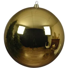 Decorist Kugel XXL Gold, bruchfest - Weihnachtkugel, Christbaumkugel XXL - 140 mm