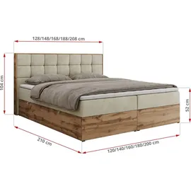 MKS Meble Albero 1 140 x 200 cm H4 Beige