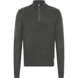 CASUAL FRIDAY "Troyer CFHeine", Herren, Gr. XL, grau (dunkelgrau melange), Obermaterial: 65% Polyacryl PAN. 27% Nylon NY. 5% Wolle mw. 3% Polyester PES., Pullover Troyer