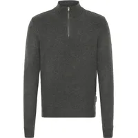 CASUAL FRIDAY "Troyer CFHeine", Herren, Gr. XL, grau (dunkelgrau melange), Obermaterial: 65% Polyacryl PAN. 27% Nylon NY. 5% Wolle mw. 3% Polyester PES., Pullover Troyer