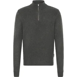 CASUAL FRIDAY "Troyer CFHeine", Herren, Gr. XL, grau (dunkelgrau melange), Obermaterial: 65% Polyacryl PAN. 27% Nylon NY. 5% Wolle mw. 3% Polyester PES., Pullover Troyer