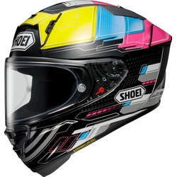 Shoei X-SPR Pro Proxy, Integralhelm - Schwarz/Gelb/Blau/Pink - S