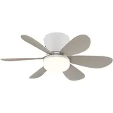 GLOBO Deckenventilator 51 cm Weiß/Khaki