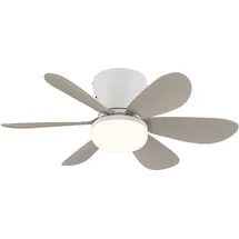 GLOBO Deckenventilator 51 cm Weiß/Khaki