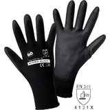 Worky Safety Line Leipold Doehle Micro Black Nylon-pu 1151-l Nylon Arbeitshandschuh Größe (handschuhe): 9, L En 388:20