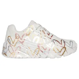SKECHERS Uno Lite Kinder Beige/Braun/Gold 31