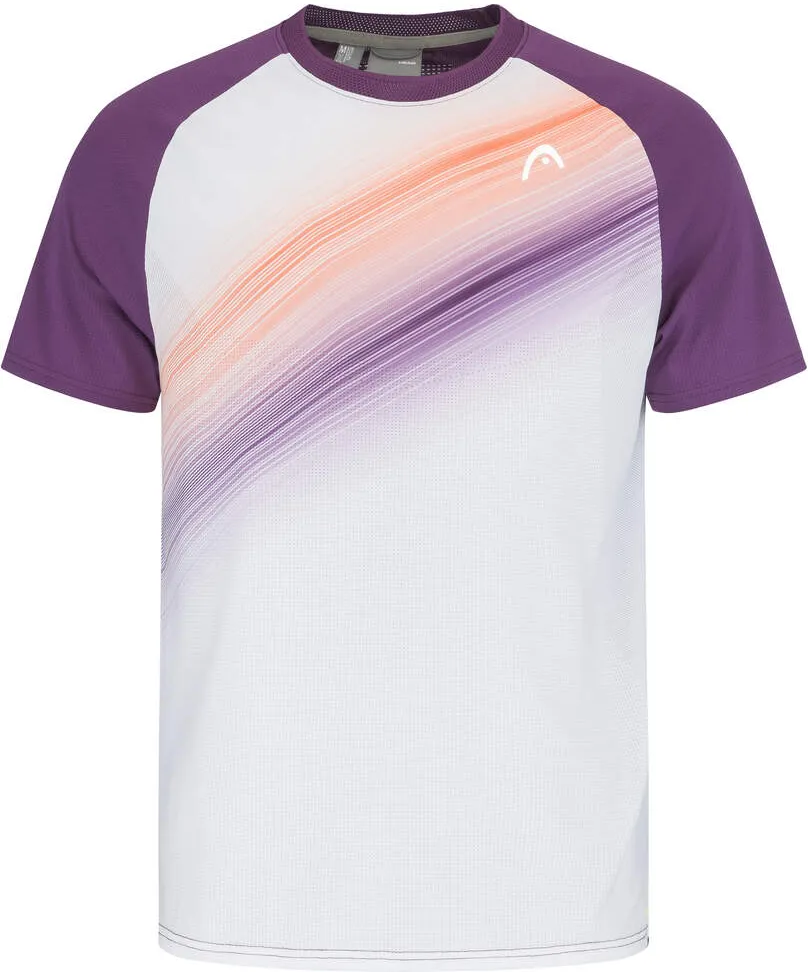 Head Tennis-Tshirt Performance (Moisture Transfer Microfiber Technologie) violett/weiss Herren