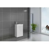 möbelliebling Gäste-WC Waschbecken 40 x 22 cm weiß Vega