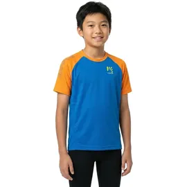 Karpos Lavaredo Kurzarm-t-shirt - Indigo Bunting / Orange Fluo - 8 Jahre