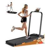 LONTEK Laufband für Zuhause klappbar, 2.5HP Laufband mit Steigung für Zuhause 15%, kompaktes Walking Pad mit Steigung max. Belastung 136 kg, Leise und dennoch leistungsstark