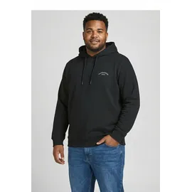 Jack & Jones PlusSize Hoodie schwarz 5XL