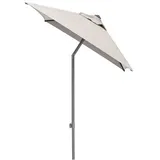 Kettler Easy-Push Stockschirm 210x150cm Aluminium/Polyester Hellgrau