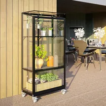 Vitavia Polis 350 0,81 x 0,43 x 1,66 m schwarz inkl. Rollfundament