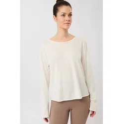 Mandala Open Back Long Sleeve white M
