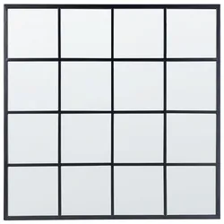 Wandspiegel BLESLE 78 cm 78 cm Metall Schwarz