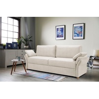 exxpo - sofa fashion 3-Sitzer, inkl. Boxspring/Federkern-Polsterung, Bettfunktion und Bettkasten beige