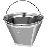 #4 wiederverwendbare Permanent-Kaffeefilter, 8 ~ 12 Tassen Größe 4, perfekte Passform für Cuisinart Ninja Hamilton Beach Kaffeemaschine, Cuisinart GTF Goldton Kaffeefilter