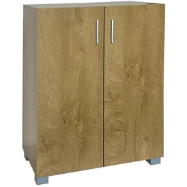 Hti-Living Sideboard 60 x 77 x 31 cm Blau / Braun