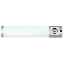 Licht-Erlebnisse LED Unterbauleuchte mit Steckdose Schalter kaltweiß Blendarm Für Küche Wandlampe