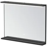 AQUABATOS Badspiegel mit Beleuchtung 100x70cm Badezimmerspiegel Antibeschlag Dimmbar Touch Schalter Lichtspiegel Wandspiegel Kaltweiß Spiegel heizung beschlagfrei