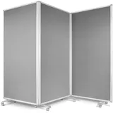 Office Marshal Filz-Trennwand 180 x 180 cm Grau