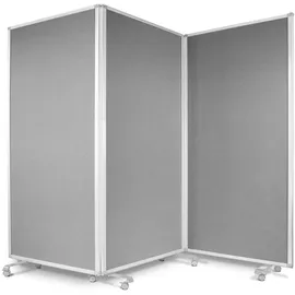 Office Marshal Filz-Trennwand 180 x 180 cm Grau