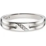 Bruno Banani Silberring BRUNO BANANI "Schmuck Geschenk Damenring rhodiniert" Gr. 58, silberfarben, kristallweiß, Fingerringe, Damen, 58, Silber 925 (Sterlingsilber), 4,1mm, Silberring, mit Zirkonia (synth.)