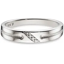 Bruno Banani Silberring BRUNO BANANI "Schmuck Geschenk Damenring rhodiniert" Gr. 58, silberfarben, kristallweiß, Fingerringe, Damen, 58, Silber 925 (Sterlingsilber), 4,1mm, Silberring, mit Zirkonia (synth.)