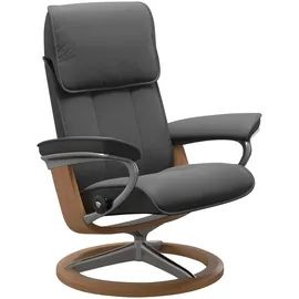 Stressless Relaxsessel "Admiral", grau (grau batick), B:93cm H:103cm T:79cm, Leder BATICK: BATICK ist ein leicht korrigiertes, durchgefärbtes und genarbtes Möbelleder, bei dem die meisten Unebenheiten und Spuren in der Regel entfernt wurden.