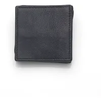 Josephine Osthoff Handtaschen-Manufaktur Josephine Osthoff Geldbörse Damen Portemonnaie klein KleinGeldbörse Herren Slim Münzbörse Geldbeutel mit Münzfach echt Leder (906), Farbe:Schwarz