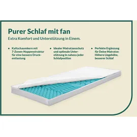 fan Big Komfort Plus 7 Zonen Topper 120 x 200 cm weiß
