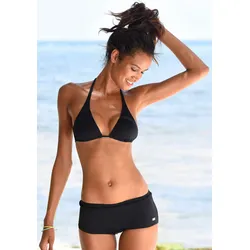 Triangel-Bikini-Top BUFFALO "Happy", Damen, Gr. 34, Cup A/B, schwarz, Microfaser, Polyamid, unifarben, Bikini-Oberteile, im schlichten Design