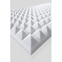 Selbstklebende Pyramiden aus Basotect® weiß - 100x50x5cm