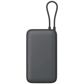 Xiaomi Powerbank 20000 mAh (mit integriertem Kabel) Grau Dark Grey) - Grau