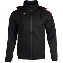 Joma Trivor Regenjacke Unisex Schwarz/Rot 3XL