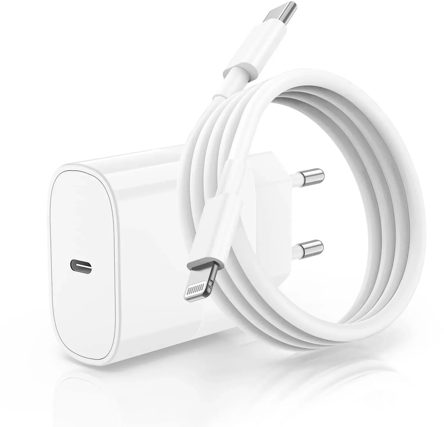 iPhone 14 13 12 Ladekabel Original mit Ladegerät, 20W USB C Schnellladegerät Netzteil Stecker mit USB C Lightning Kabel für iPhone 14 Pro Max/14/13 Pro/13 Pro Max/12 Mini/11 Pro/iPad