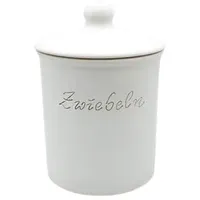 LISINA Keramik & Design - Keramik Zwiebeltopf L 15 x 21 cm (weiß)