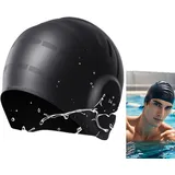 3D-Badekappe, wasserdicht, aus Silikon, Ohrenschutz für Herren, Damen und Kinder, bequeme und langlebige Schwimmkappe für Schwimmbad und Wassersport