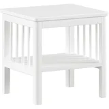 Home Affaire Nachtkonsole stabil 50 x 50 x 45 cm Buche massiv weiß lackiert