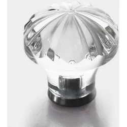 Möbelknopf Chrom Kristall 36mm, kristall klar