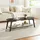 [en.casa] Couchtisch Taivalkoski Schwarz Bambus 120 x 43 x 40 cm