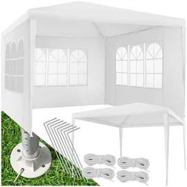 Tectake tectake® Pavillon Baraban 3x3m mit 3 Seitenteilen