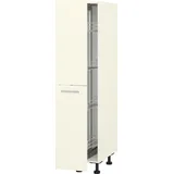 KOCHSTATION Apothekerschrank "KS-Scafa" Breite 30 cm, mit 4 Einlegekörben beige