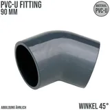 Mega Group Mega Winkel 45° Pvc-u 90 mm Klebemuffe 16 bar