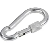 TOOLCRAFT 486747 Karabinerhaken mit Schraubverschluss (L x B) 80 mm x 8 mm